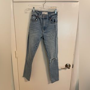 Abercrombie skinny distressed jeans
